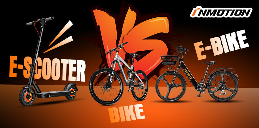 Electric Scooter vs. Bike vs. E-Bike