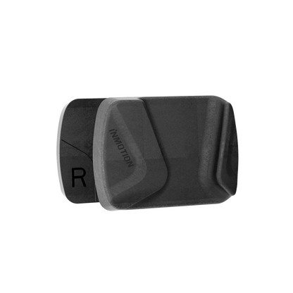 Black foam leg pads for INMOTION V11/V12 with 'R' marking