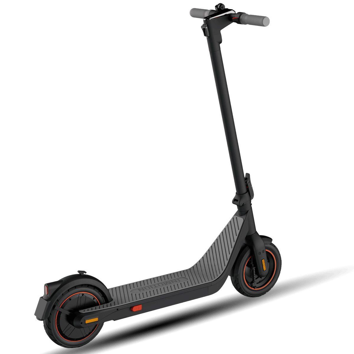 INMOTION Air Pro electric scooter featuring streamlined design and orange highlights.