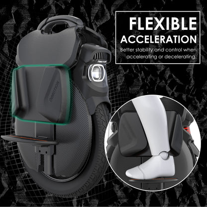 Black leg pads for INMOTION V11/V12, enhancing acceleration stability