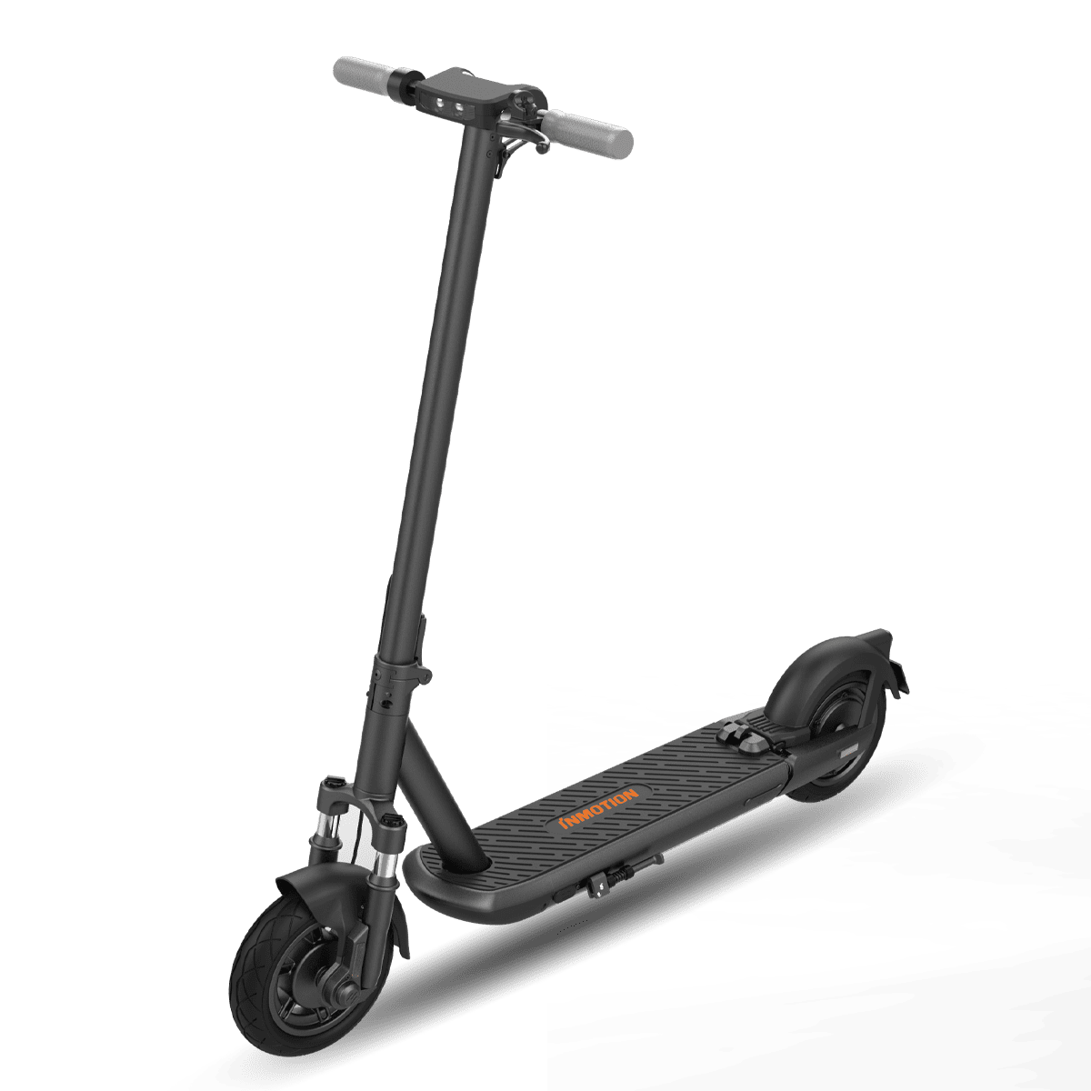 Front view of INMOTION S1F electric scooter highlighting handlebars and deck.